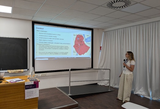 Camilla Lo Giudice presenting her CLEWs model on Ethiopia